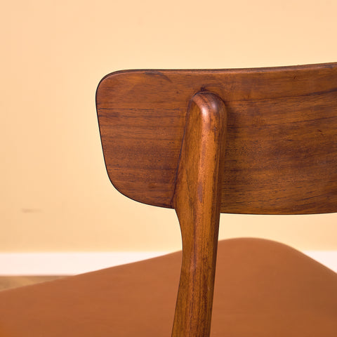 Danish set of 6 dining chairs in teak by Schiønning & Elgaard