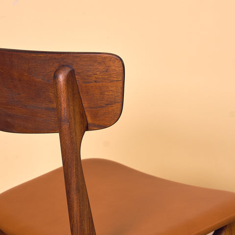 Danish set of 6 dining chairs in teak by Schiønning & Elgaard