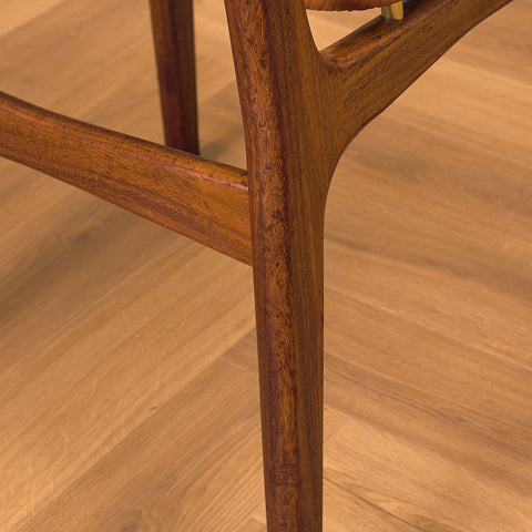 Danish set of 6 dining chairs in teak by Schiønning & Elgaard