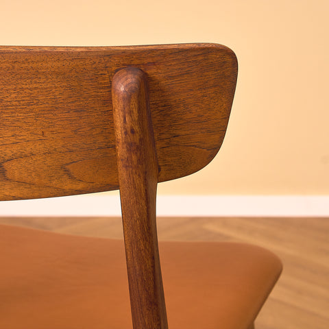 Danish set of 6 dining chairs in teak by Schiønning & Elgaard