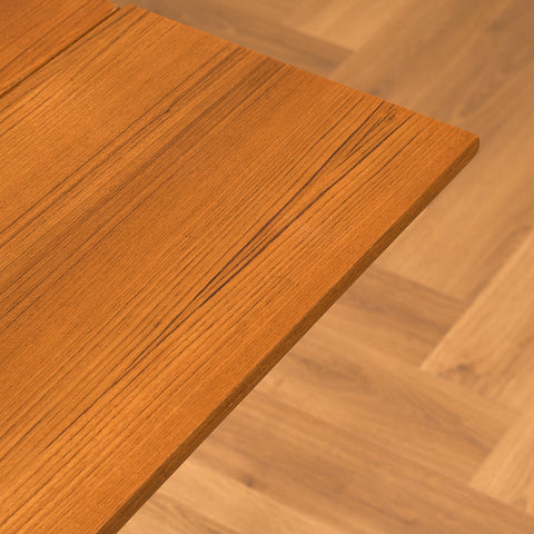 Swedish dining table in teak and beech