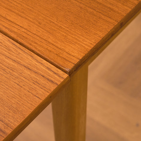 Swedish dining table in teak and beech