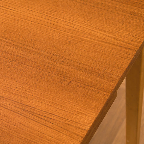 Swedish dining table in teak and beech