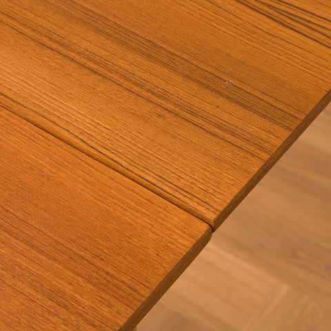 Swedish dining table in teak and beech