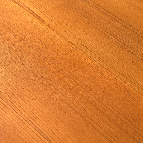 Swedish dining table in teak and beech
