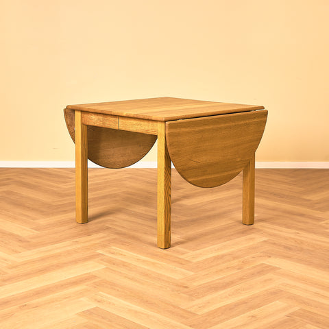 Swedish dining table in solid oak