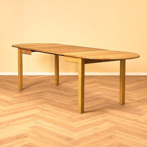 Swedish dining table in solid oak