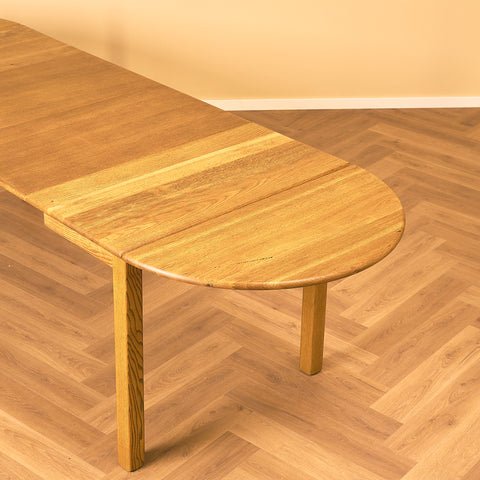 Swedish dining table in solid oak