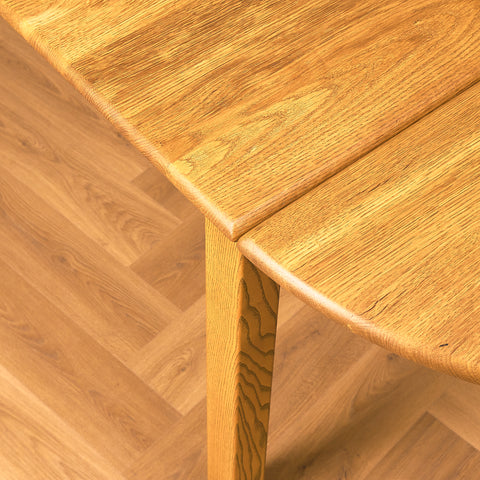 Swedish dining table in solid oak