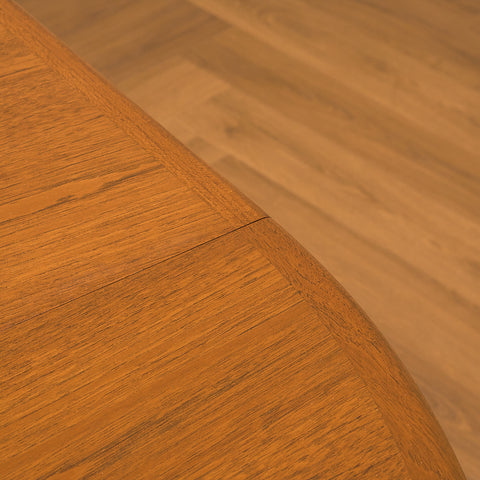 Danish round dining table in teak