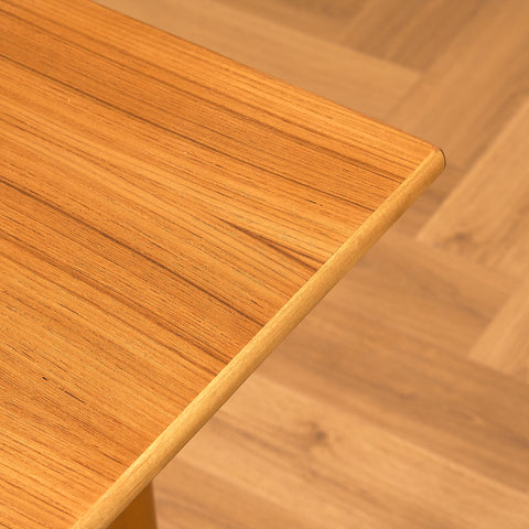 Swedish dining table in teak and beech
