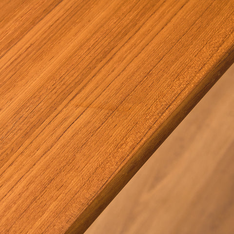 Swedish dining table in teak and beech