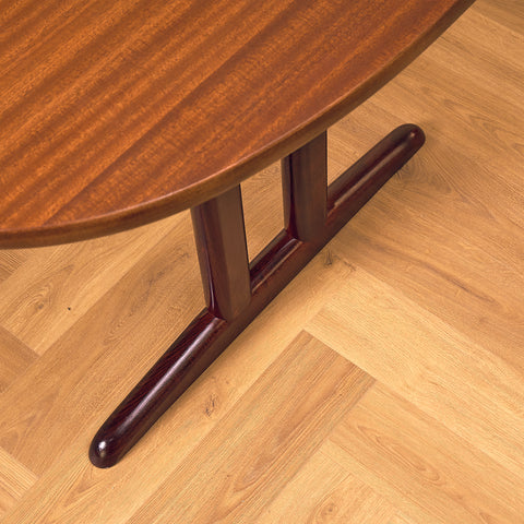 Danish oval dining table in mahogany by Gangsø