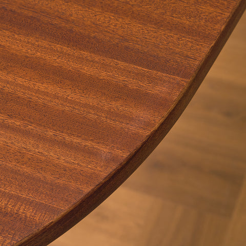Danish oval dining table in mahogany by Gangsø