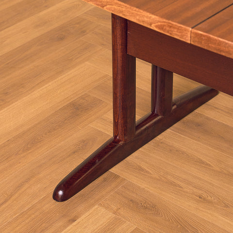 Danish oval dining table in mahogany by Gangsø