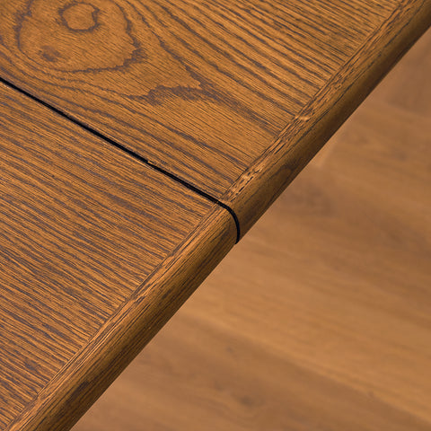 Danish oval dining table in smoked oak by Skovby