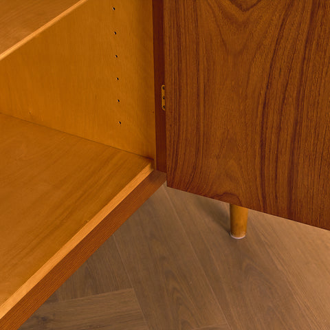 Swedish highboard in teak and oak