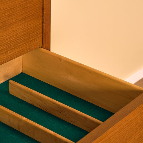 Swedish highboard in teak and oak