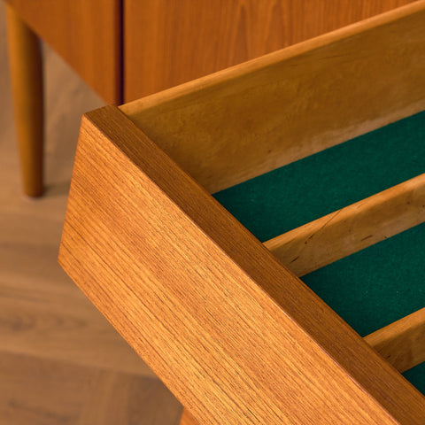 Swedish highboard in teak and oak