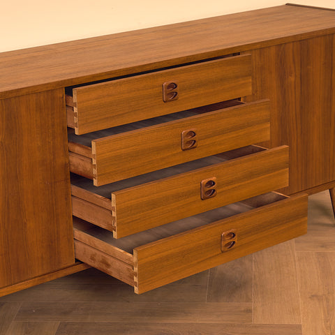 Swedish sideboard in walnut, model 'Korsör' by IKEA