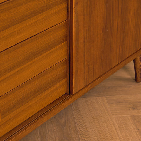 Swedish sideboard in walnut, model 'Korsör' by IKEA