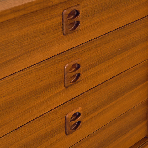Swedish sideboard in walnut, model 'Korsör' by IKEA