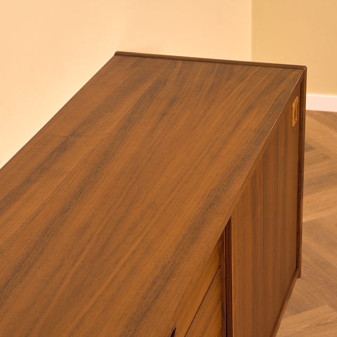 Swedish sideboard in walnut, model 'Korsör' by IKEA