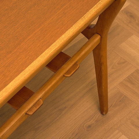 Swedish coffee table in teak and beech