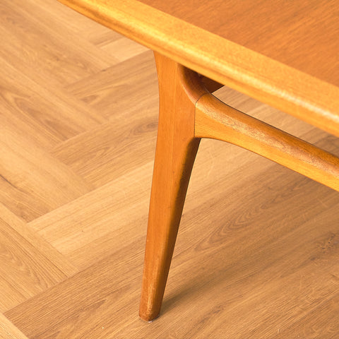 Swedish coffee table in teak and beech