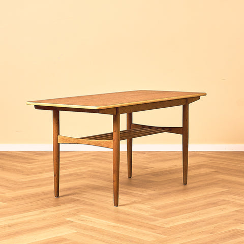Swedish coffee table in teak and oak