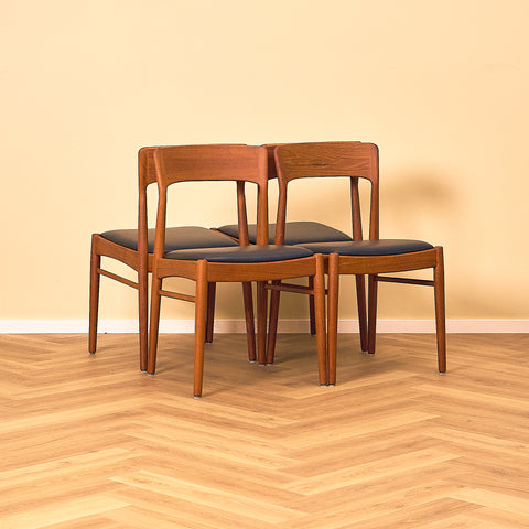 Henry Kjærnulf Teak Dining Chair for Korup Stolefabrik