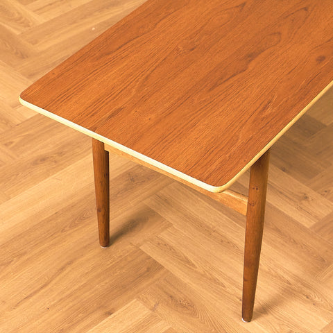Swedish coffee table in teak and oak