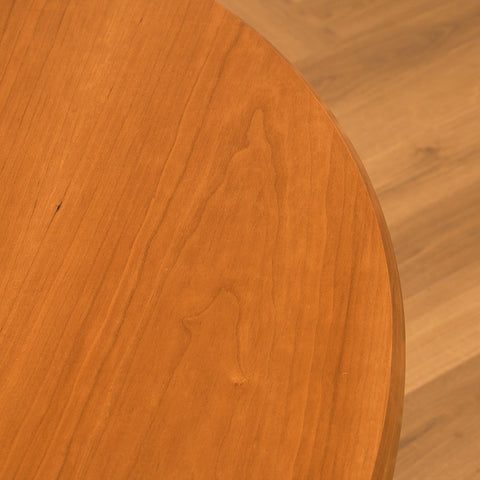 Danish round dining table in cherry