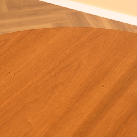 Danish round dining table in cherry