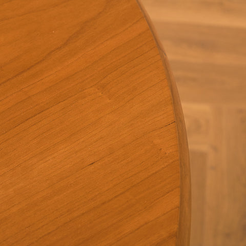 Danish round dining table in cherry