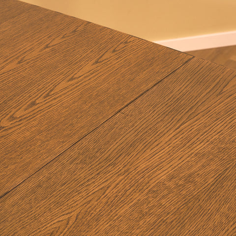 Danish oval dining table in smoked oak