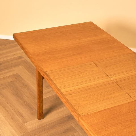 Swedish rectangular dining table in teak by Skaraborgs möbelfabrik AB, Tibro