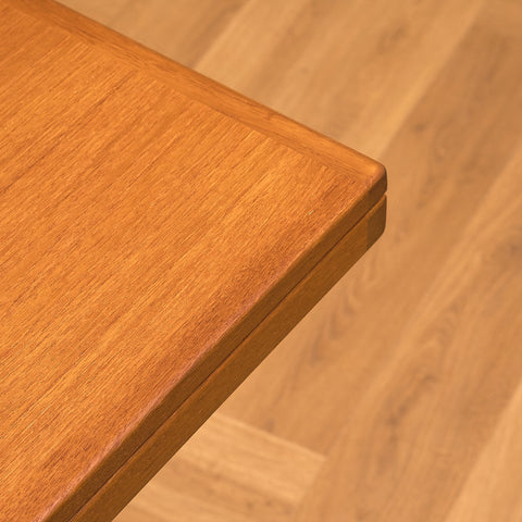 Swedish rectangular dining table in teak by Skaraborgs möbelfabrik AB, Tibro