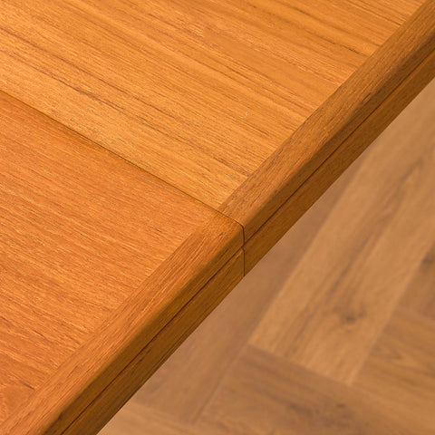 Swedish rectangular dining table in teak by Skaraborgs möbelfabrik AB, Tibro