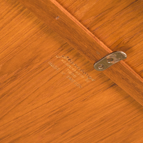 Swedish rectangular dining table in teak by Skaraborgs möbelfabrik AB, Tibro