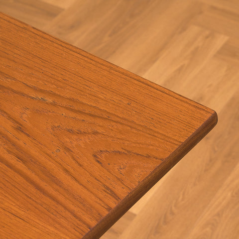 Swedish rectangular dining table in teak and walnut