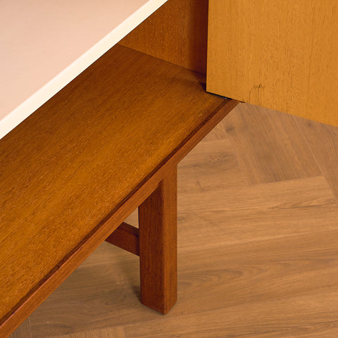 Swedish highboard in teak by Alberts Tibro