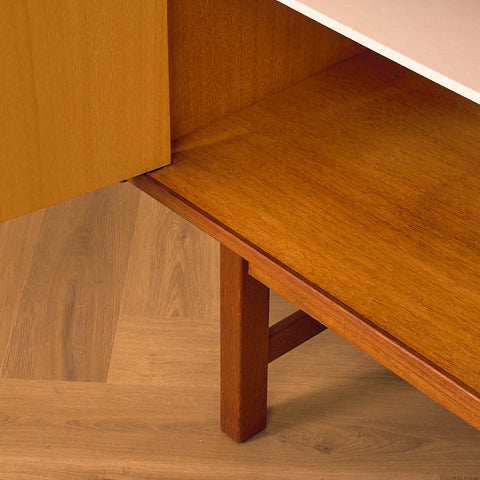 Swedish highboard in teak by Alberts Tibro