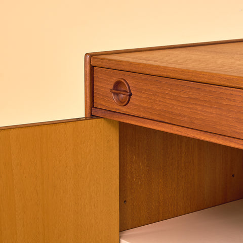 Swedish highboard in teak by Alberts Tibro