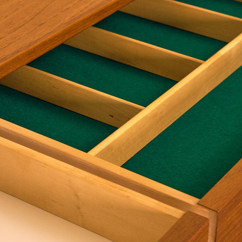 Swedish highboard in teak by Alberts Tibro