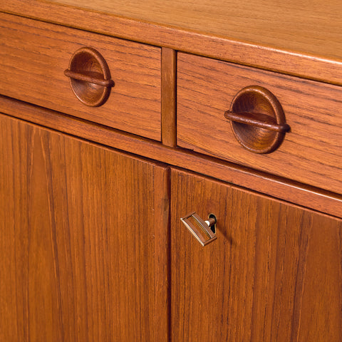 Swedish highboard in teak by Alberts Tibro
