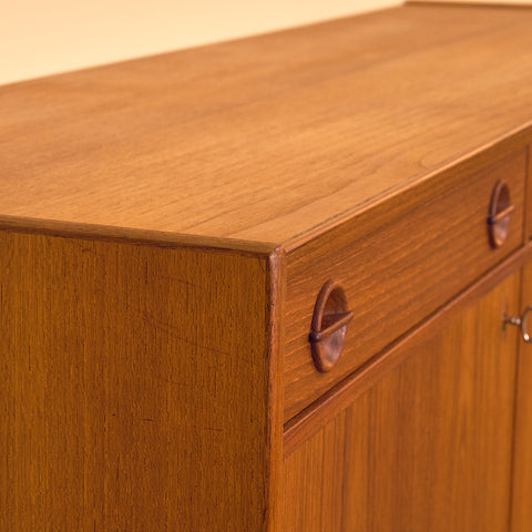 Swedish highboard in teak by Alberts Tibro