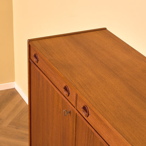 Swedish highboard in teak by Alberts Tibro