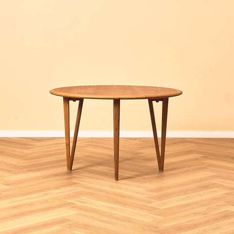 Swedish coffee table in teak and oak