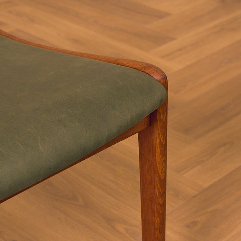 Danish dining chairs in teak by Henning Kjaernulf for Korup Stolefabrik
